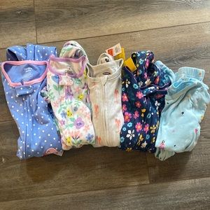 LOT Toddler girls size 4T size 5T sleep clothes carter old navy